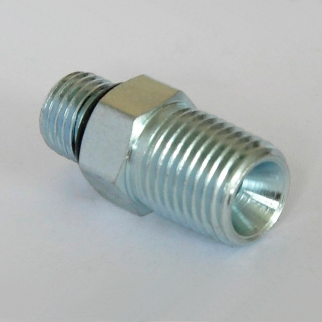 平直的Thread Connector 6401 Male管螺纹/直接穿线O环形水力水喉和配件